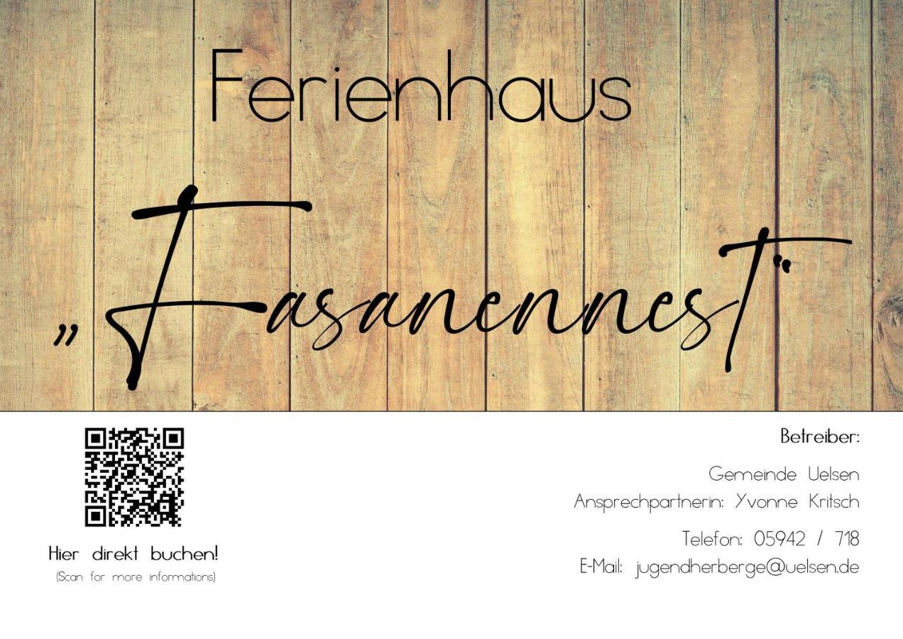 Uelsen Ferienhaus Fasanennest מראה חיצוני תמונה